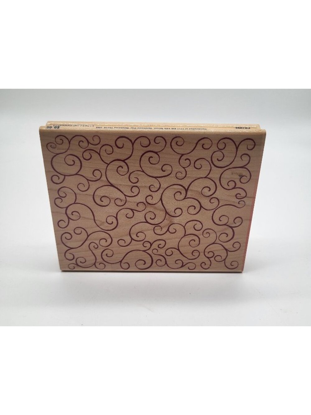 Stampabilities 2004 Swirls & Curls PR1002 Wood Rubber Stamp Scrapbooking Craft